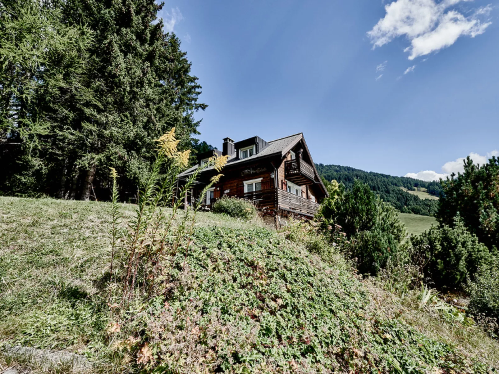 Chalet Lieuretta da Tscharfs, (Feldis). - Buiten