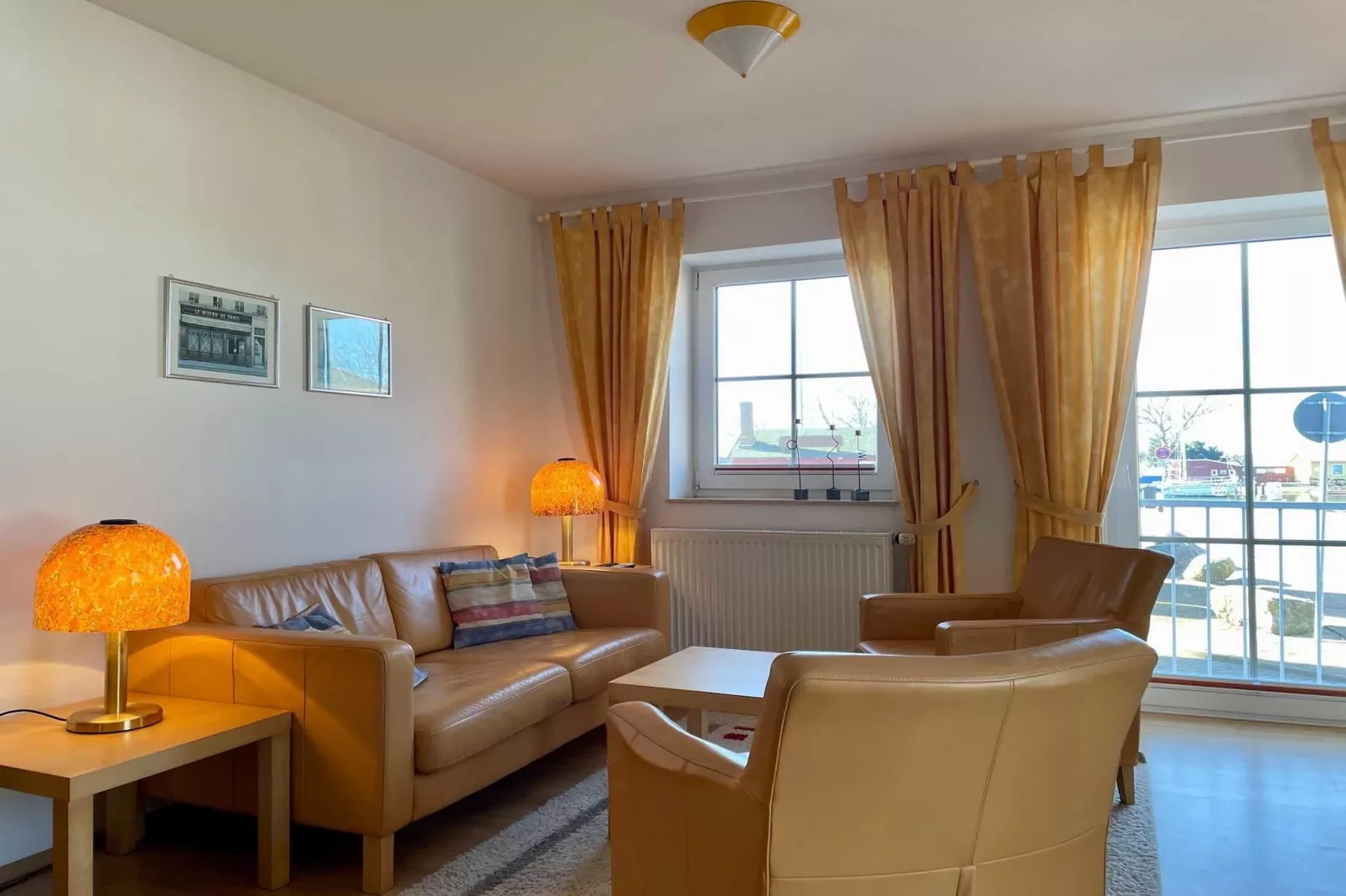 Ferienwohnung Orth A3 - Woonkamer