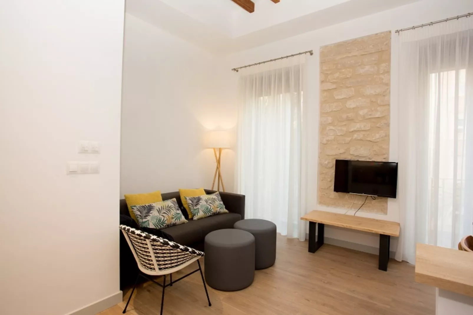 Apartamento superior con jacuzzy - Woonkamer