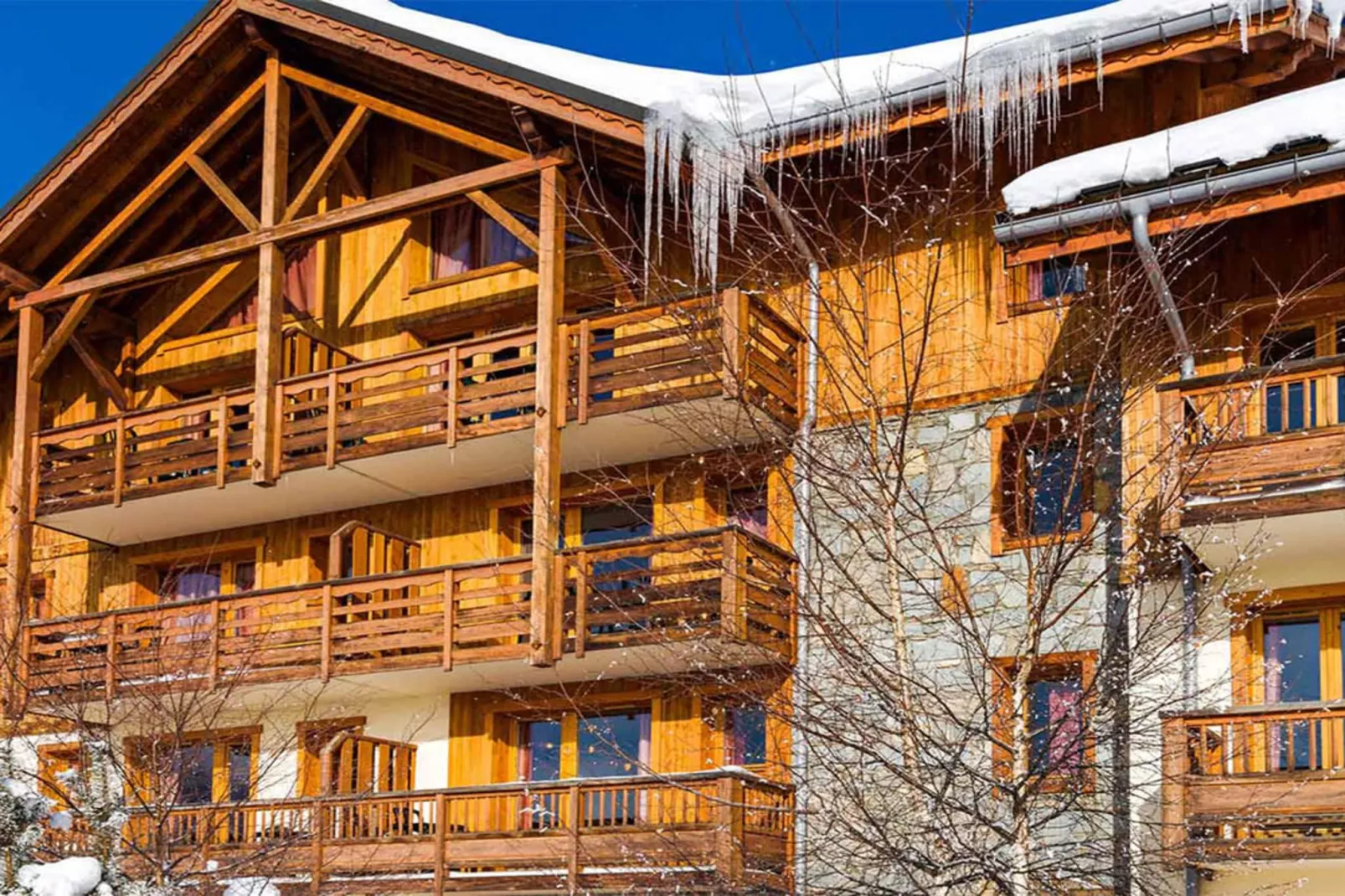 Résidence L'Ecrin des Sybelles 4-Room Duplex Apartment - 8 People OTA - Exterieur winter
