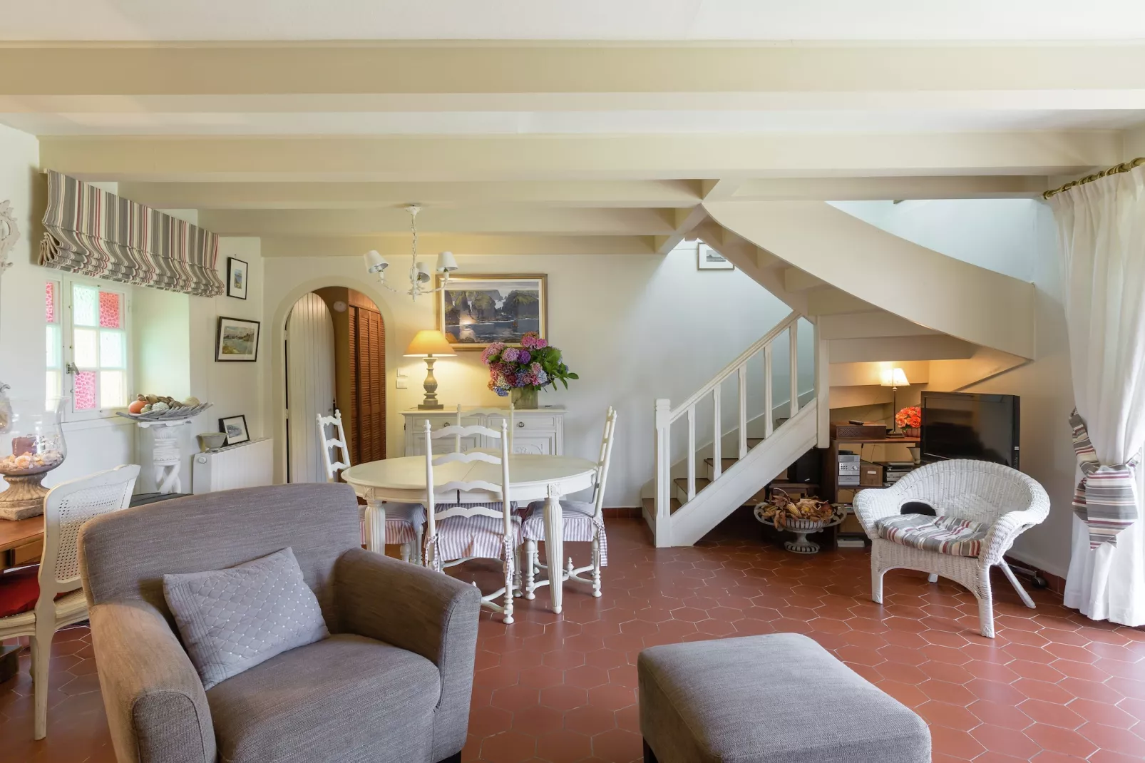 Maison de vacances Landévennec - Woonkamer