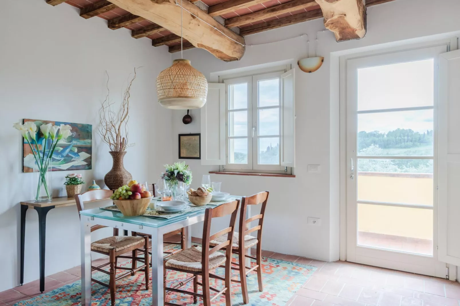 Casa Bellavista at Borghetto Farmhouse - Eetkamer