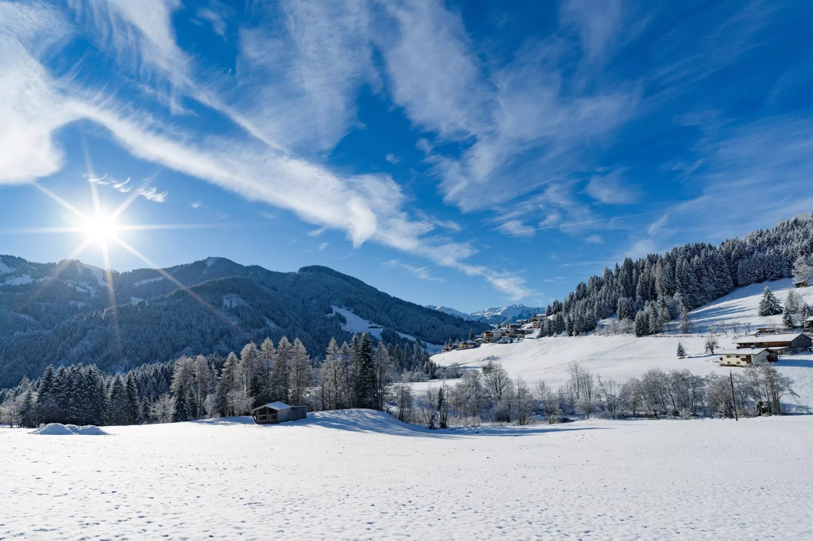 Feriendorf Wildschönau - Schatzberg - Gebied winter 5km