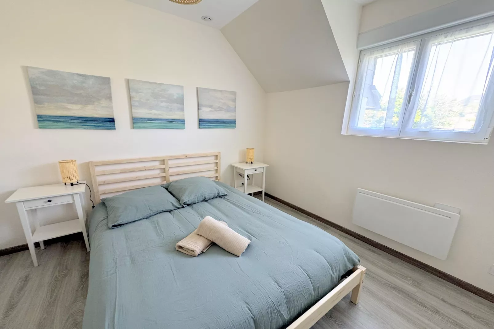 Ferienhaus mit Panoramablick Le Conquet - Slaapkamer