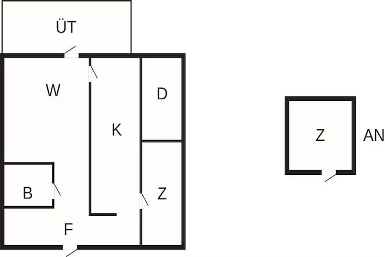 4 Personen vakantie huis in HOLSLJUNGA - Plattegrond