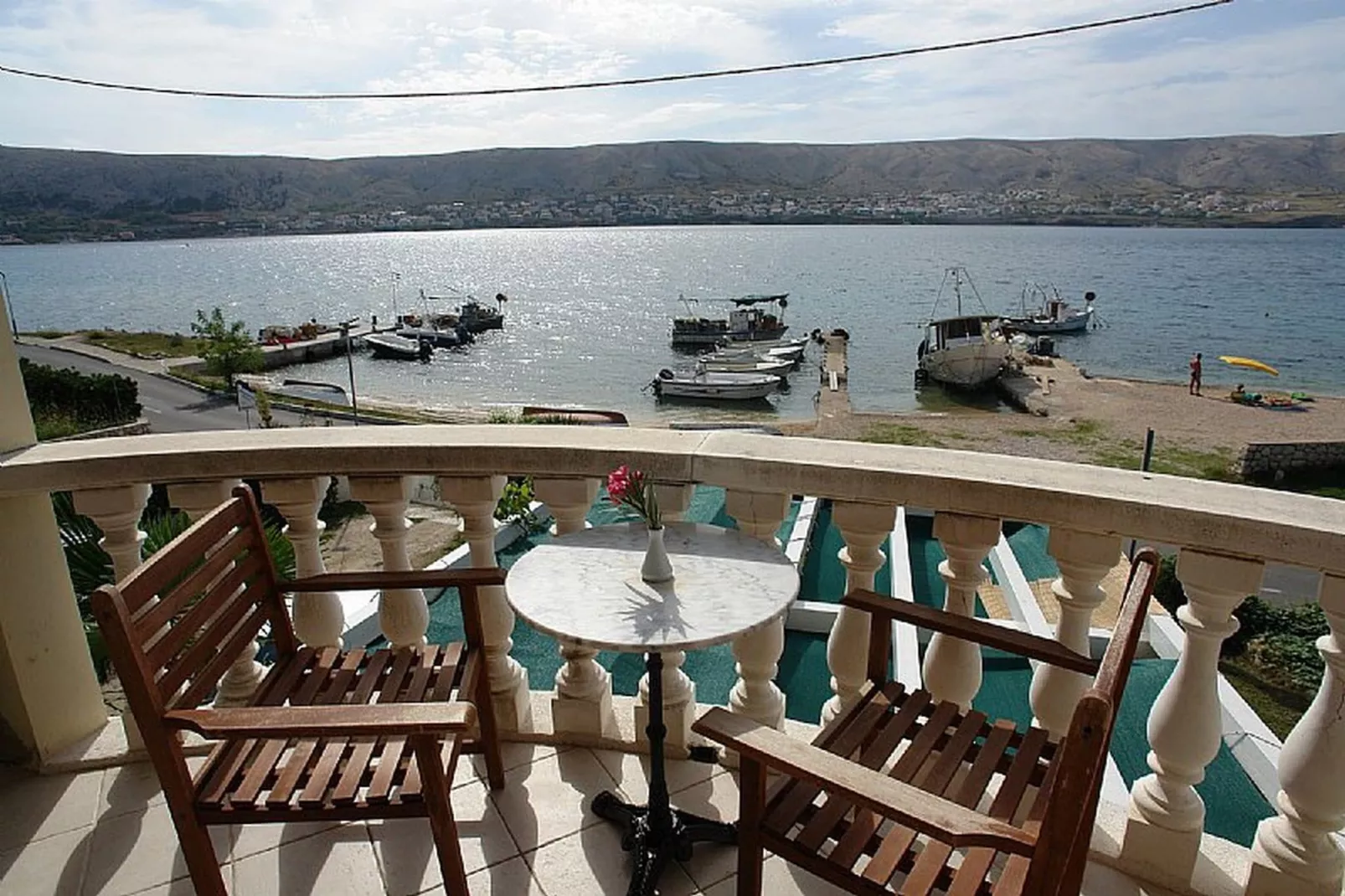 Pansion Gea - Superior Double Room with Balcony and Sea View (S2) - Terrasbalkon
