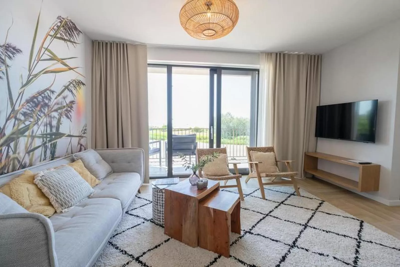 Luxury Beach Apartment | 8 Pers. - Woonkamer