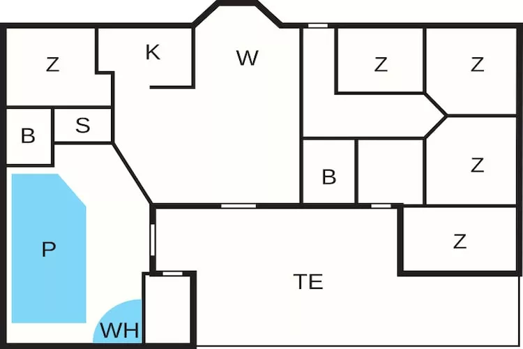 12 Personen vakantie huis in Oksbøl - Plattegrond