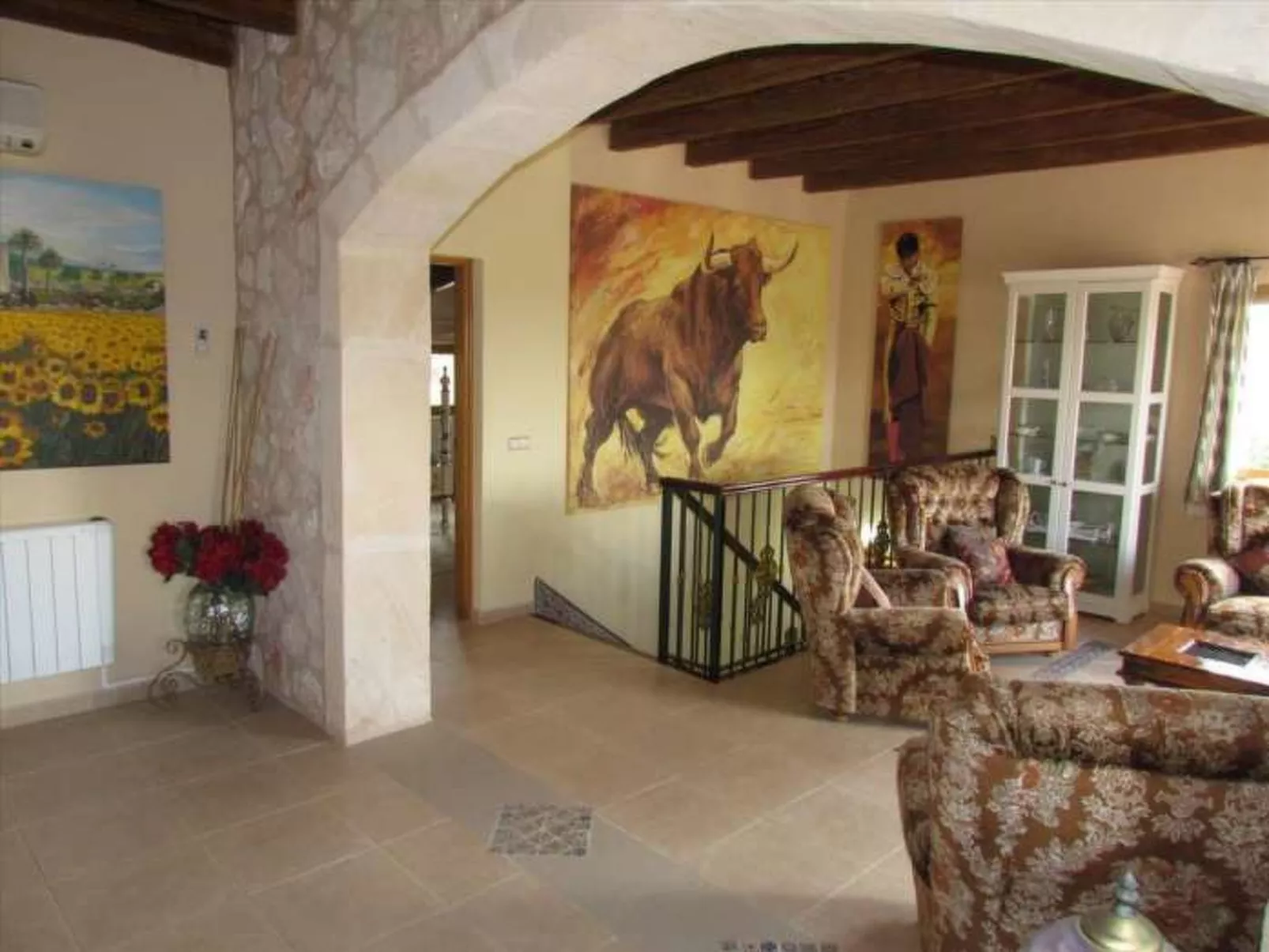 Finca NA PONT- Finca rústica con gran piscina en Campos, Mallorca. Ideal famili - Binnen