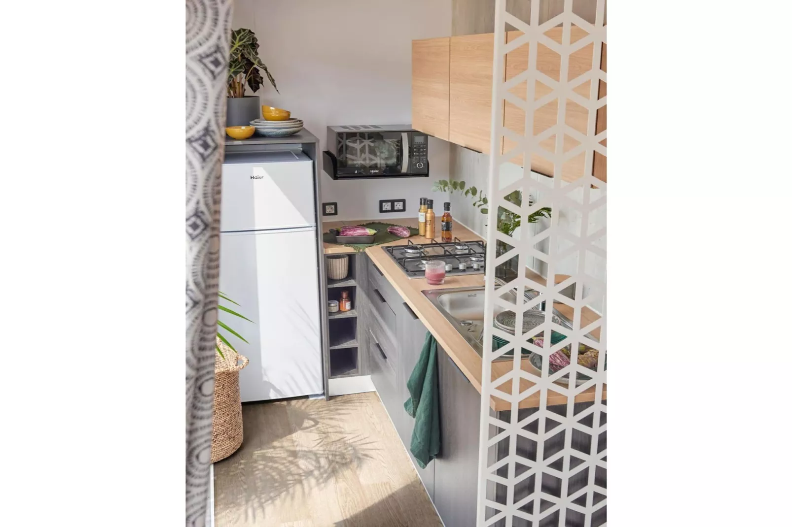 Caravan Bosrand Lembeke 2 - Keuken