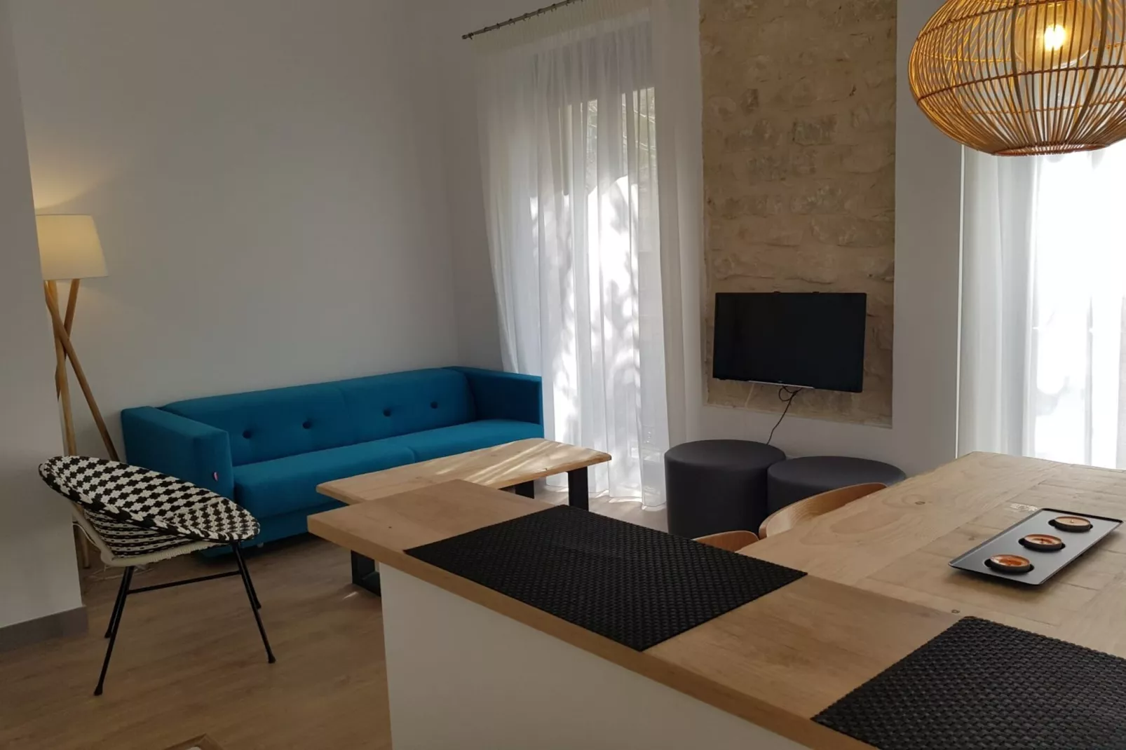 Apartamento 1dormitorio con ducha - Woonkamer