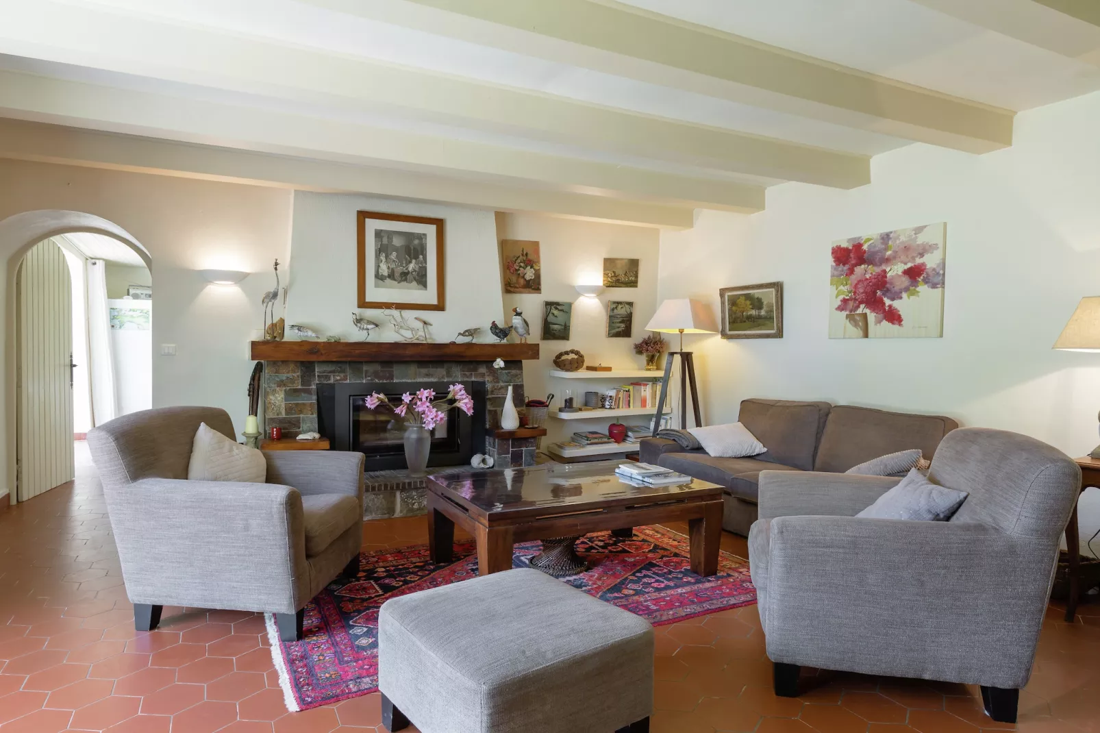 Maison de vacances Landévennec - Woonkamer