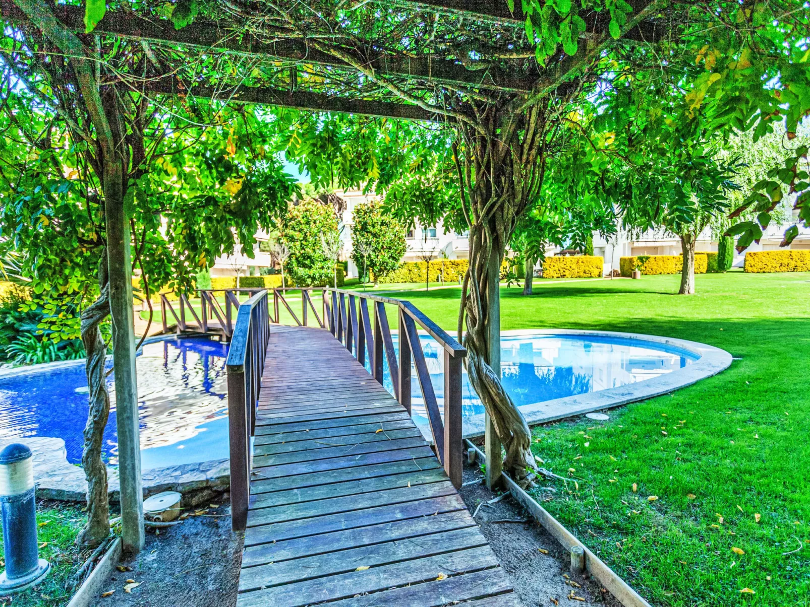 Green Mar B garden & terrace - Buiten