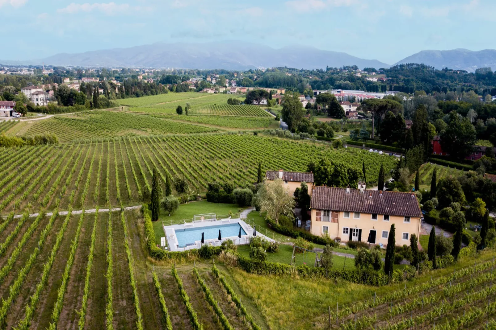 Maria Farmhouse Apartment in Wine Resort in Lucca - Buitenkant zomer