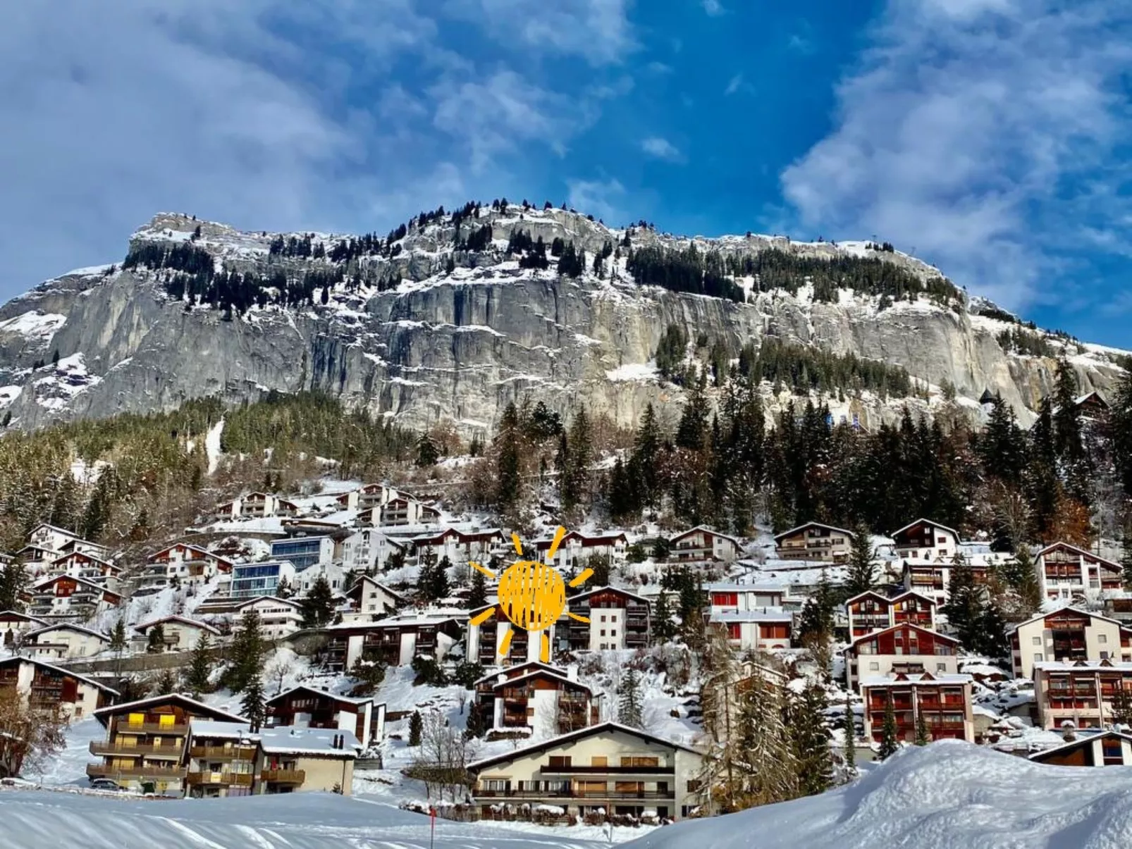 Fewo Cordial im Casa Erizun, (Flims Dorf). 3.5 Zimmer Ferienwohnung mit Bad/WC, - Buiten