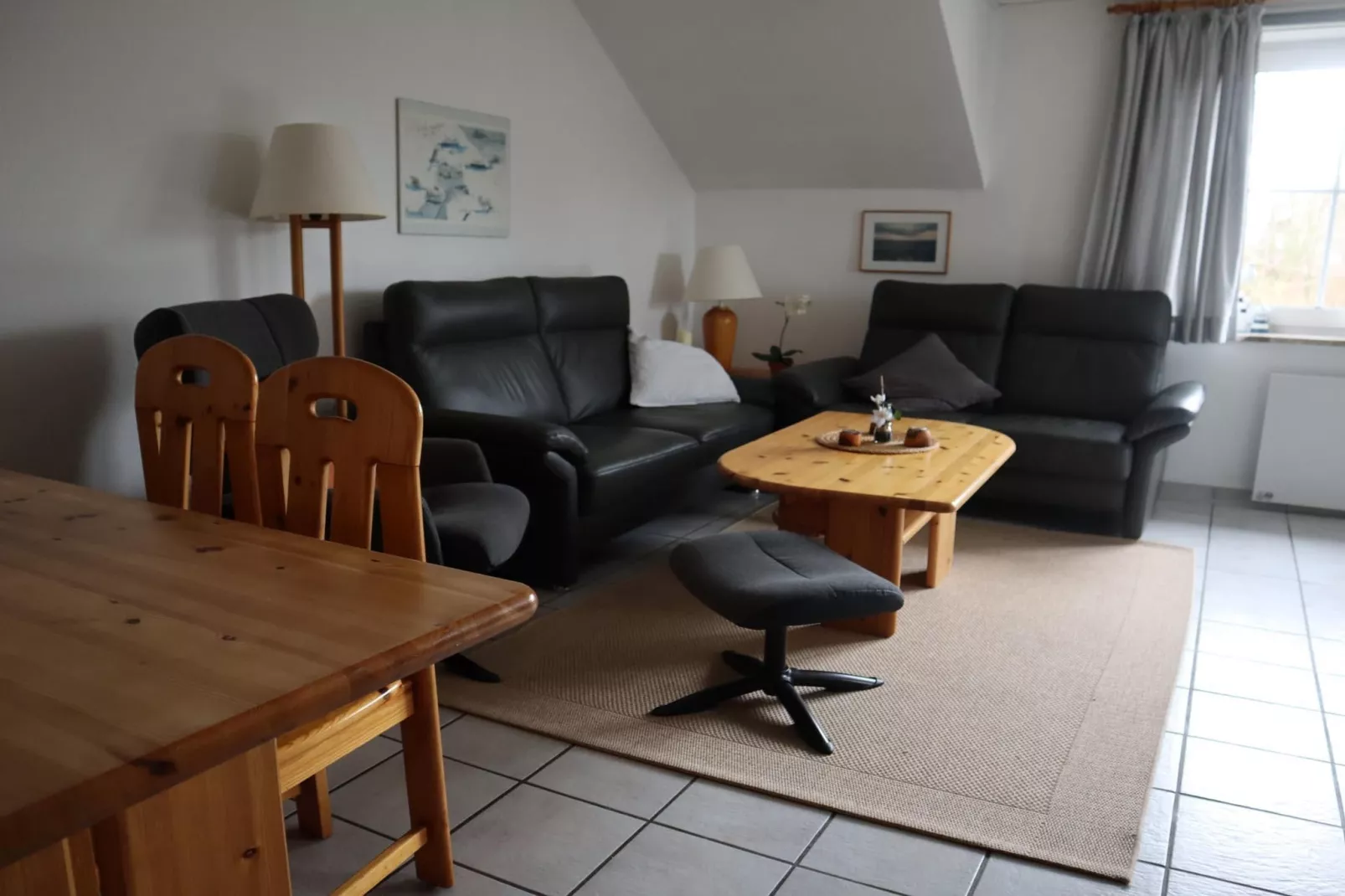 Ferienwohnung Meeresrauschen - Woonkamer