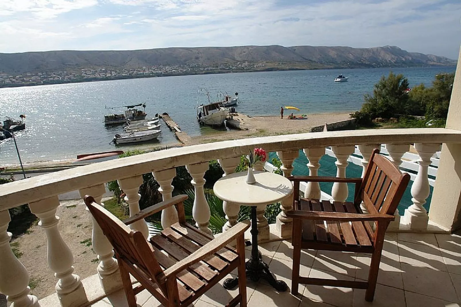 Pansion Gea - Superior Double Room with Balcony and Sea View (S2) - Terrasbalkon