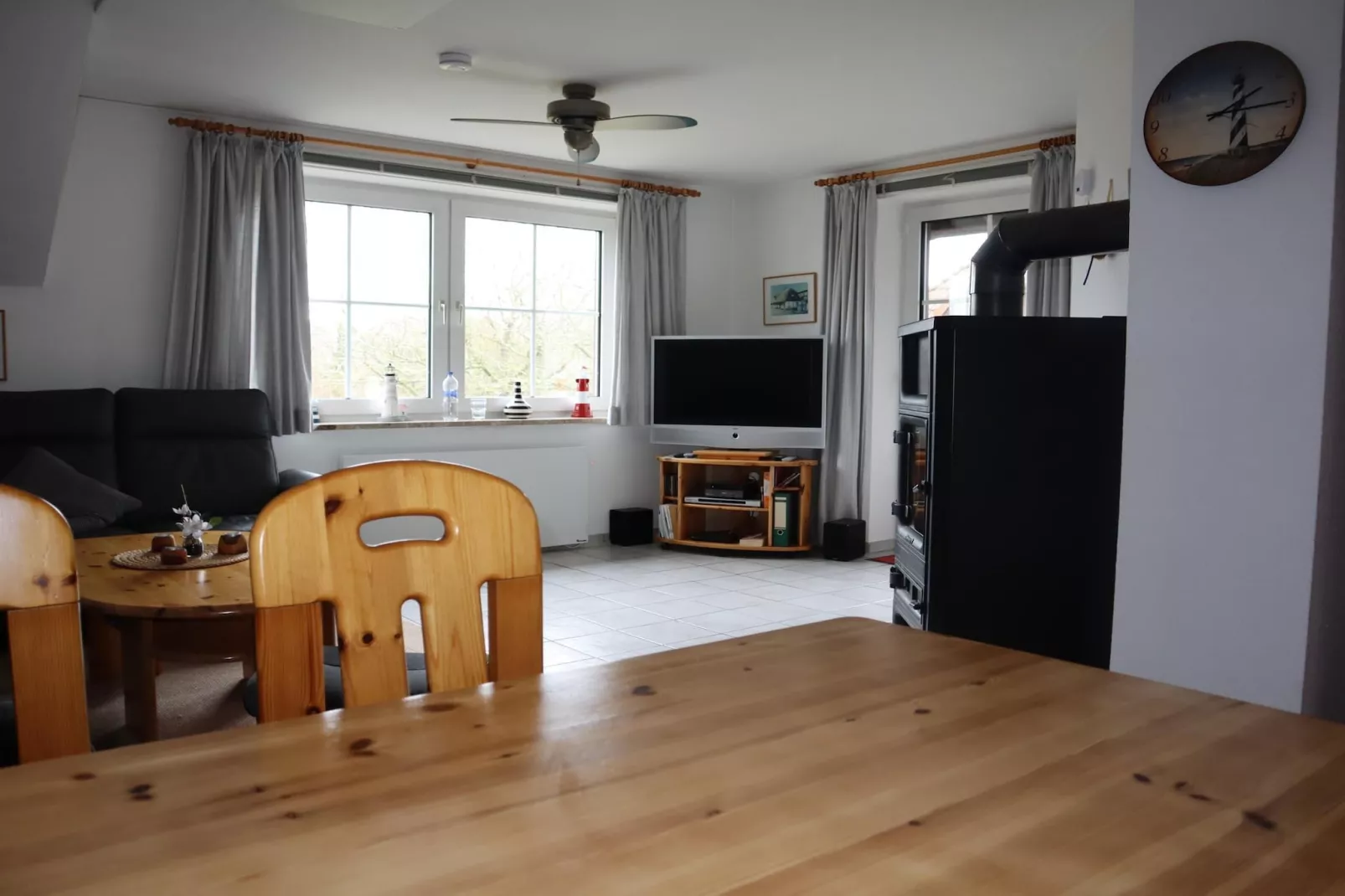 Ferienwohnung Meeresrauschen - Woonkamer