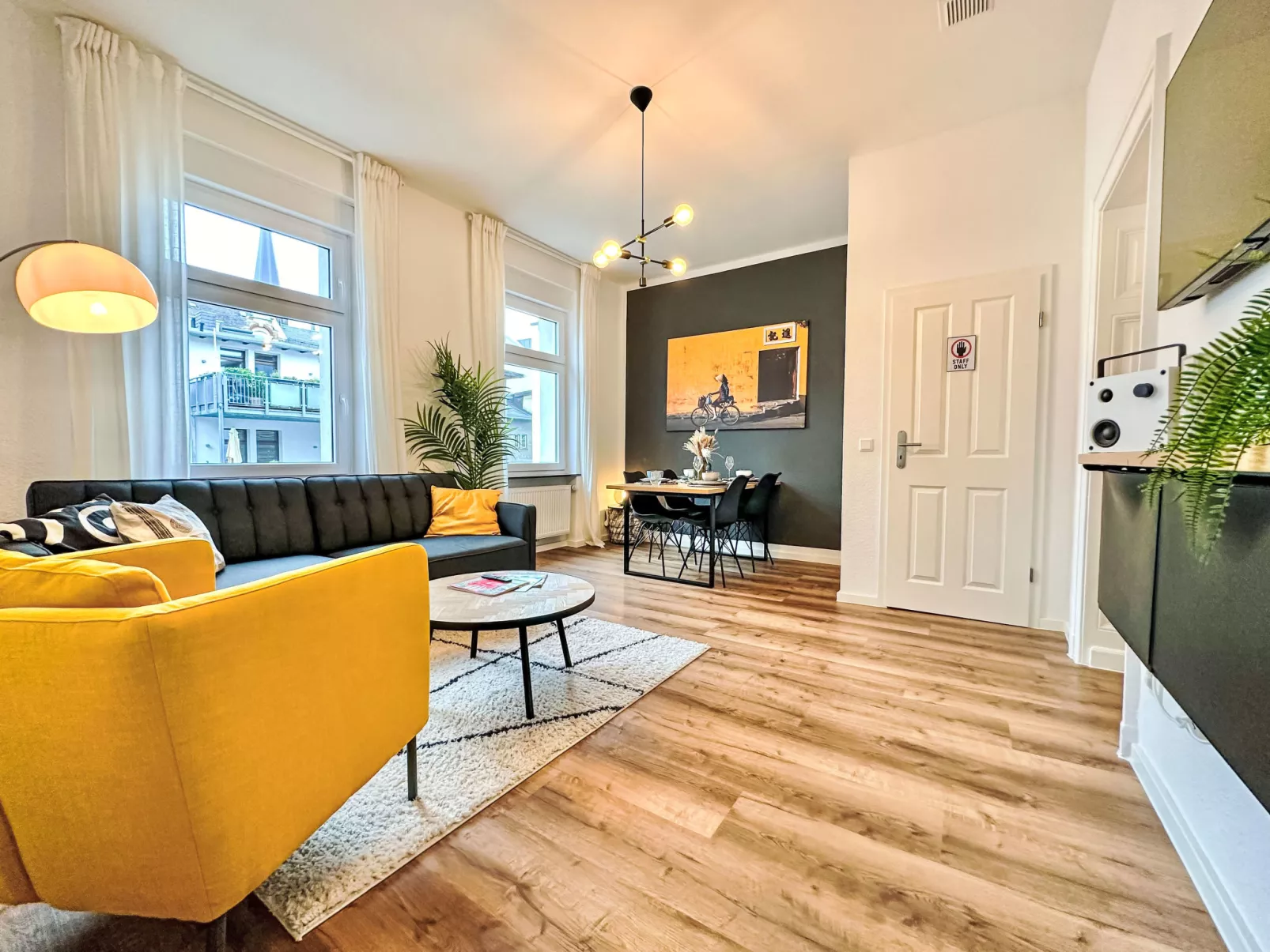 250m Rhein - ruhiges Apartement nähe Hbf -K-111- - Binnen