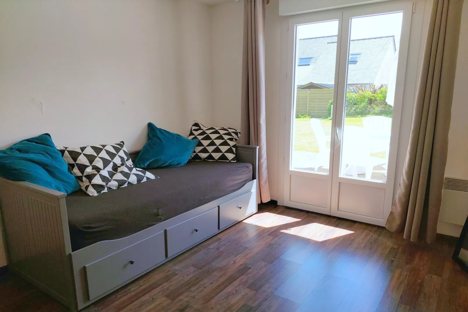 Ebenerdiges Ferienhaus in Strandnähe Santec - Slaapkamer