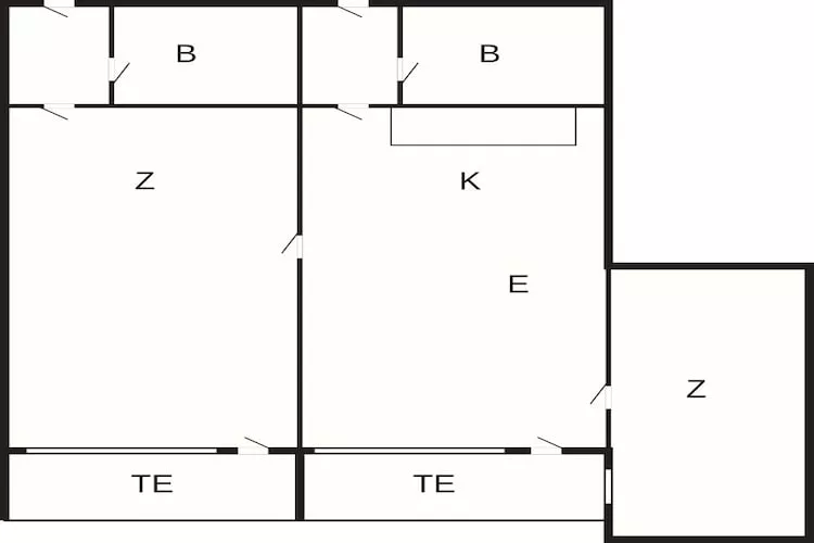 2 room,1.Floor,Premium - Plattegrond
