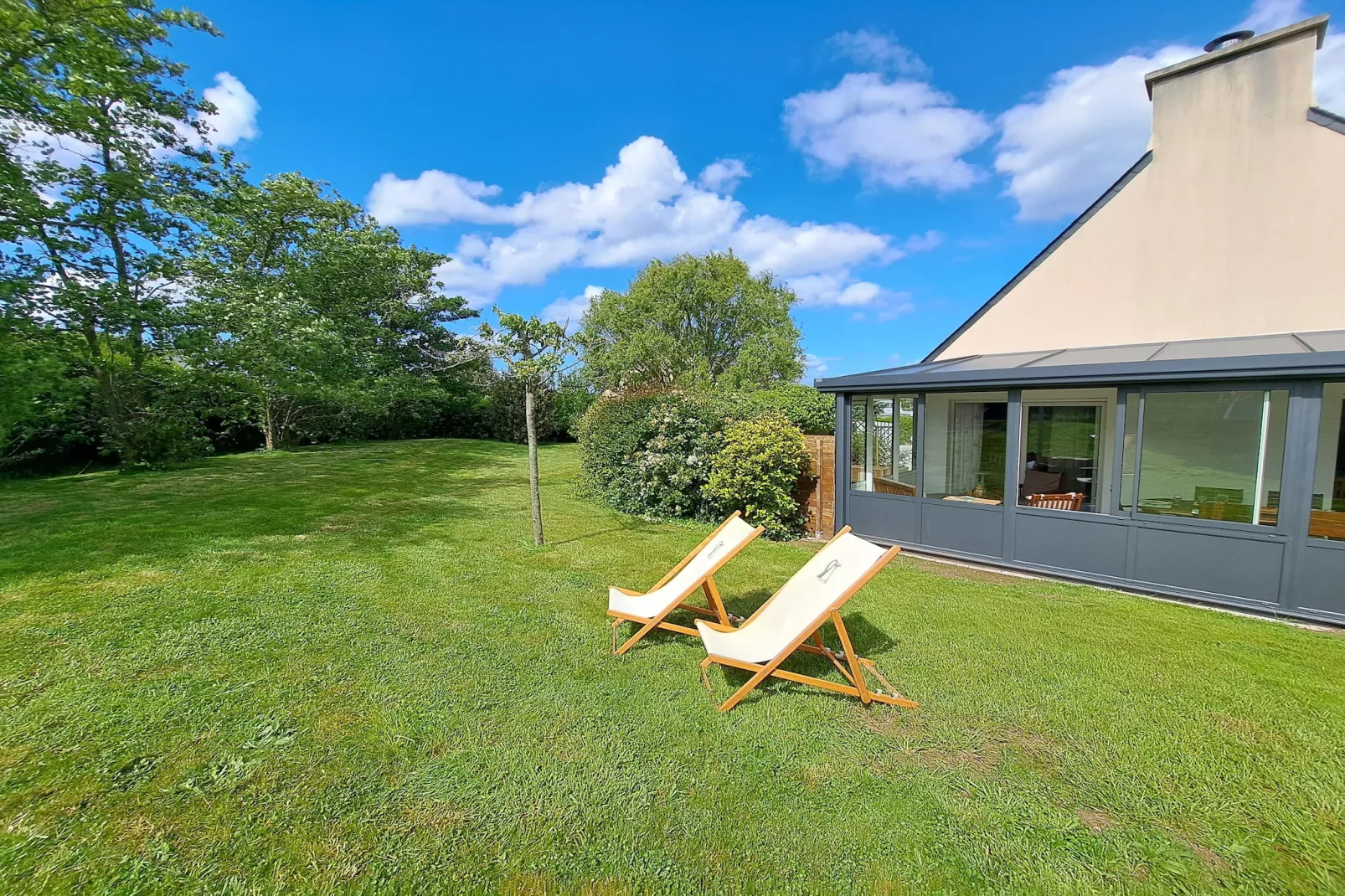 	Ferienhaus in Strandnähe Plouarzel - Tuinen zomer