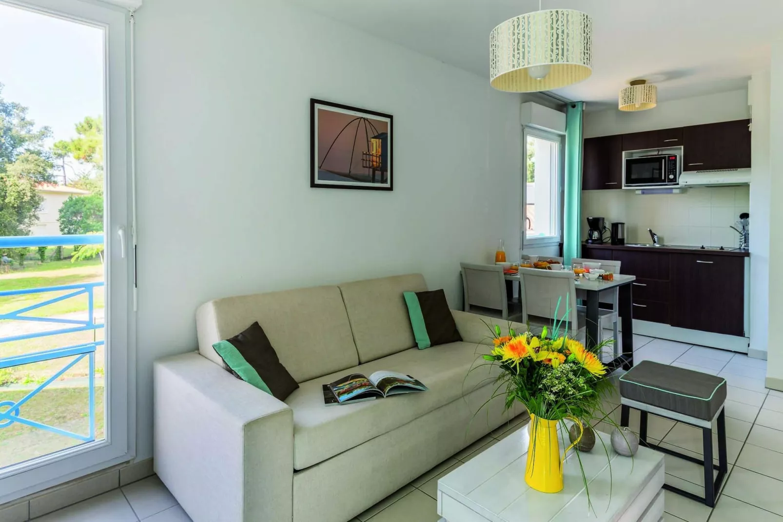 Les Carrelets 1 bedroom apt sleeps 4 without balcony OTA - Keuken