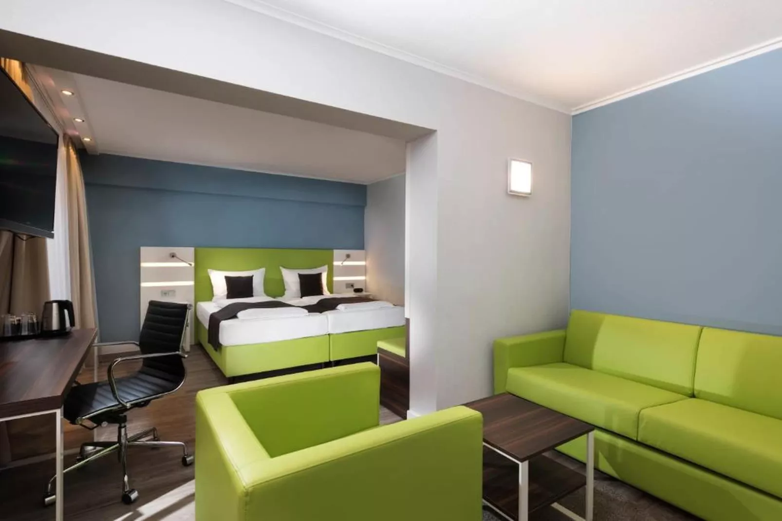 Offenburg City - Superior Twin Room - Woonkamer
