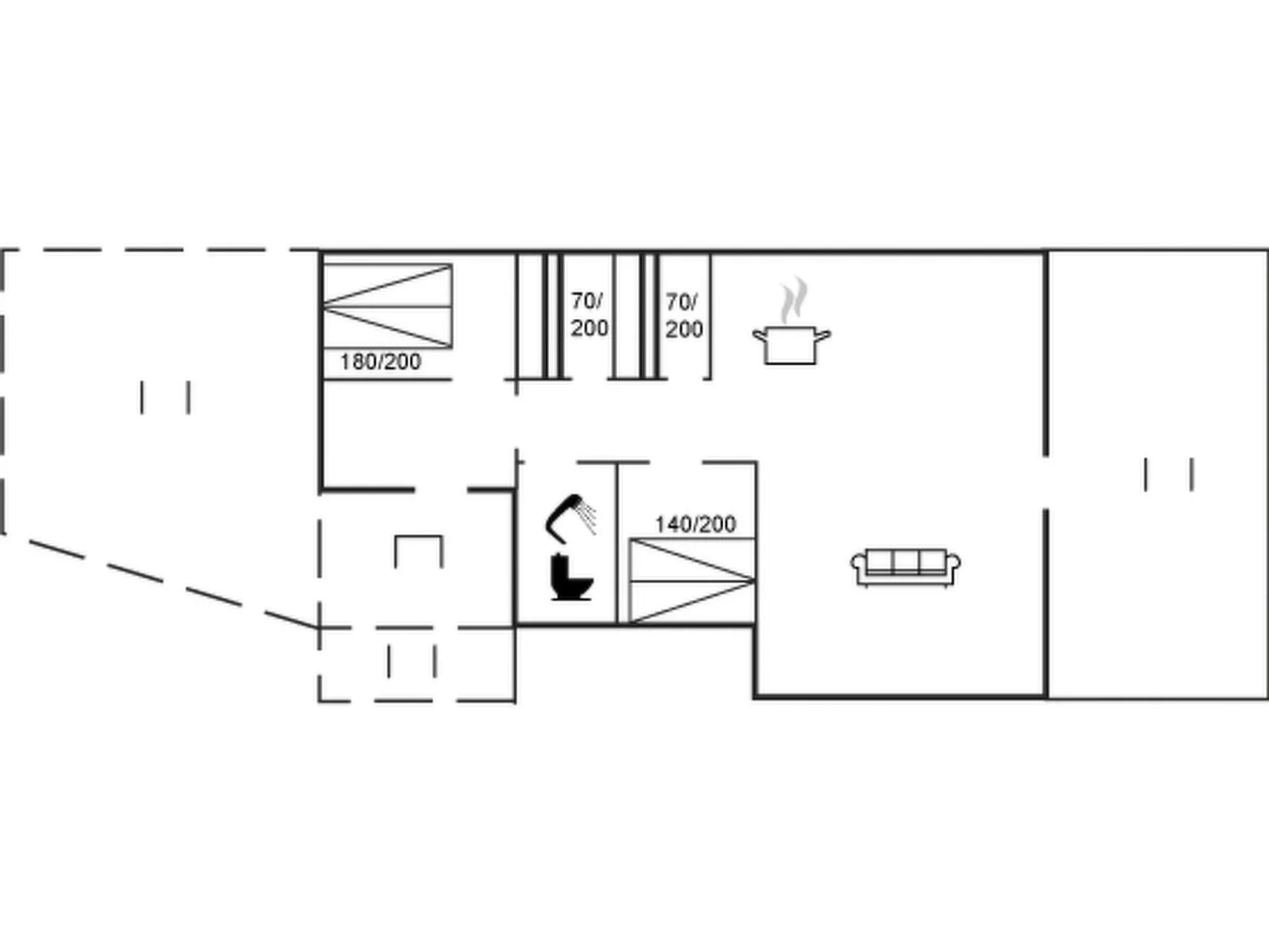 "Detlef" - 400m from the sea - Binnen