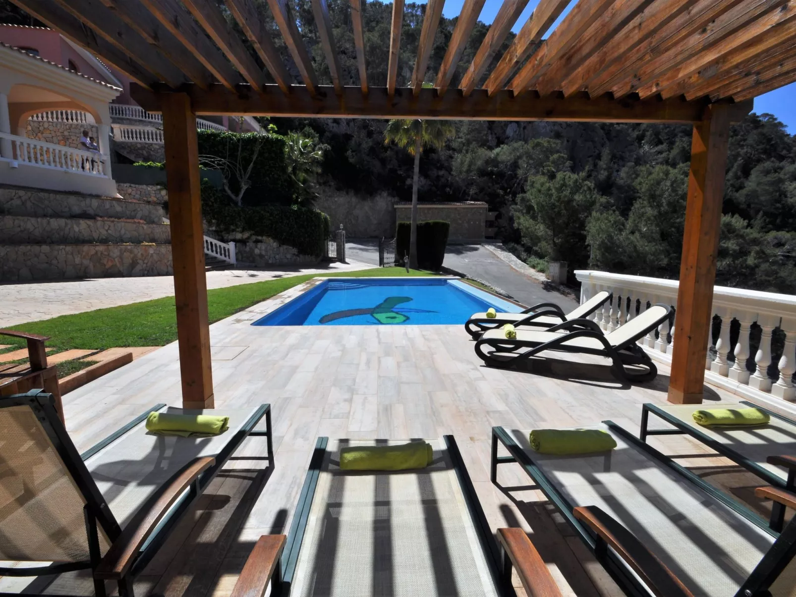Villa CA TOTHOM con vistas al mar Camp de Mar para 8 personas (4 habitaciones) - Buiten