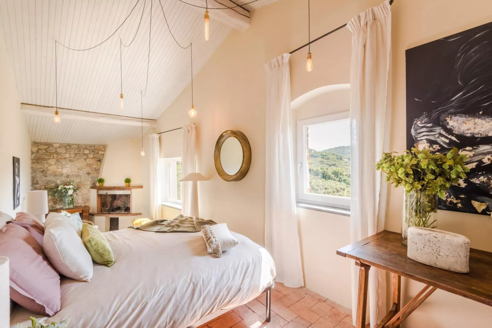 Le Due Terre Farmhouse - Slaapkamer