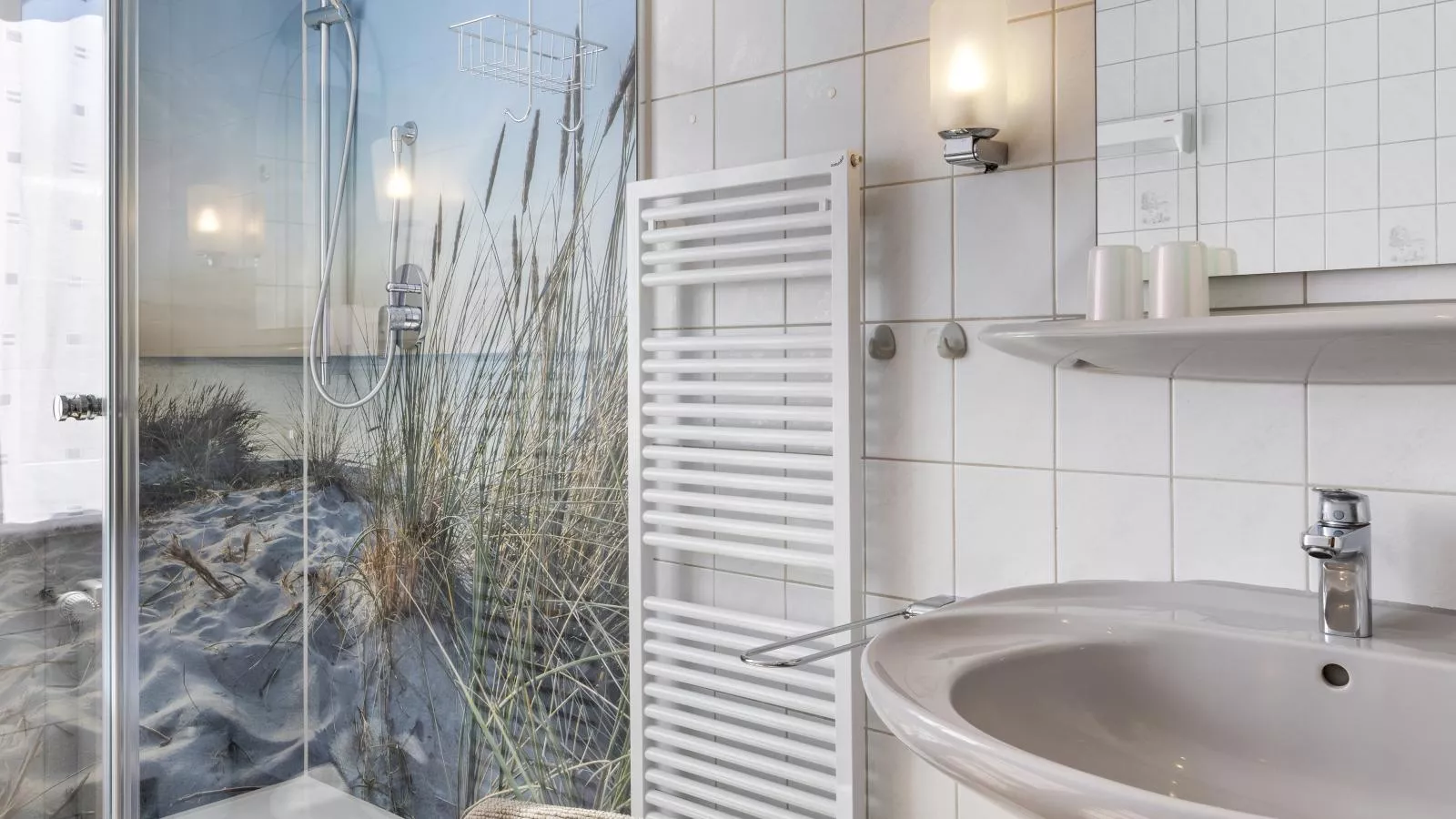 Villa Erika W7 Marianne mit Strandkorb - Badkamer