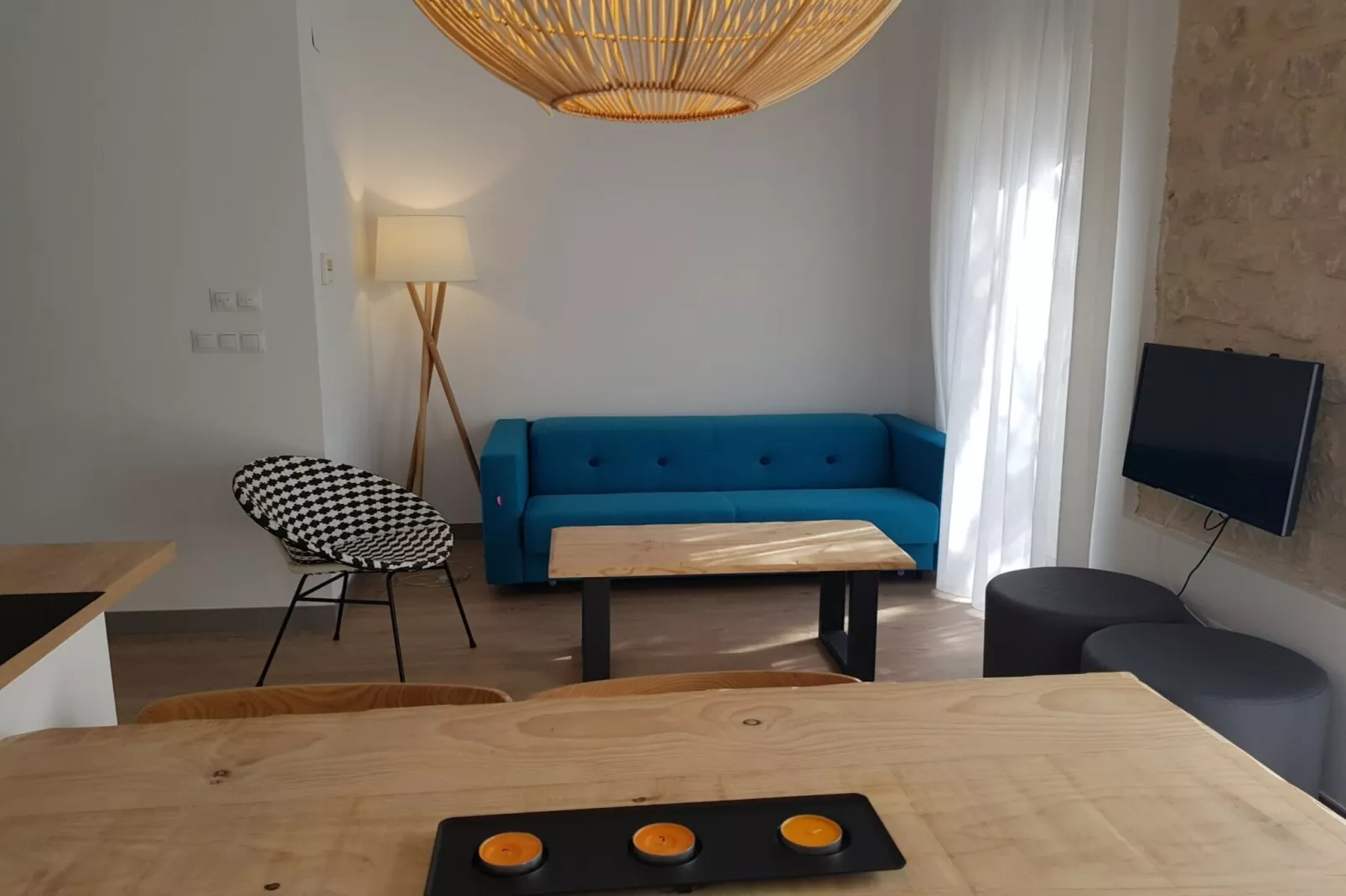 Apartamento 1dormitorio con ducha - Woonkamer