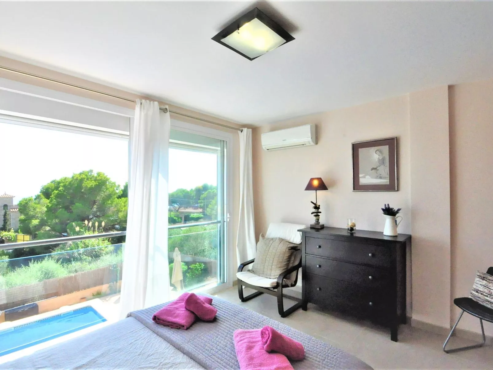 Preciosa villa con vistas al mar, piscina privada, aire acondicionado y wifi id - Binnen