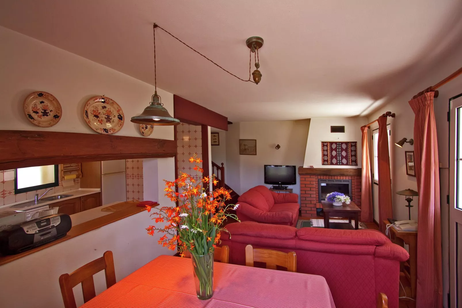 Quinta das Colmeias Cottage-Woonkamer