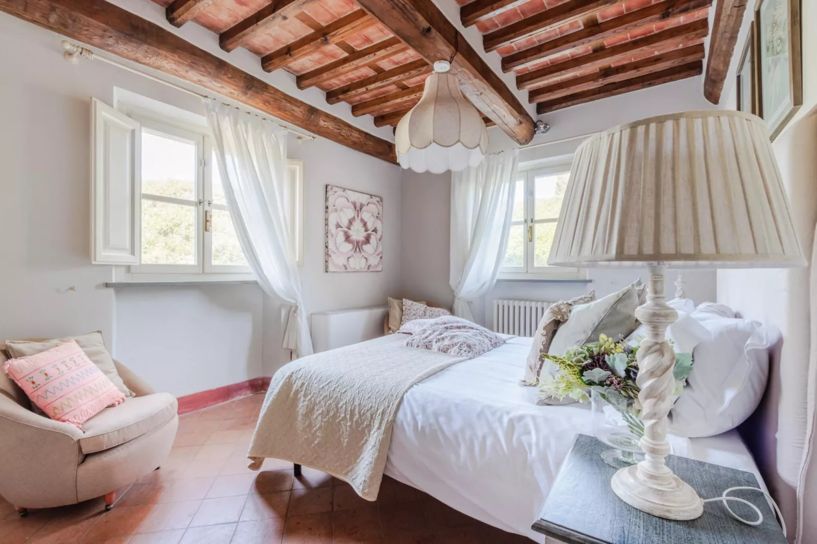 Jacopo Farmhouse Apartment in Wine Resort in Lucca - Slaapkamer