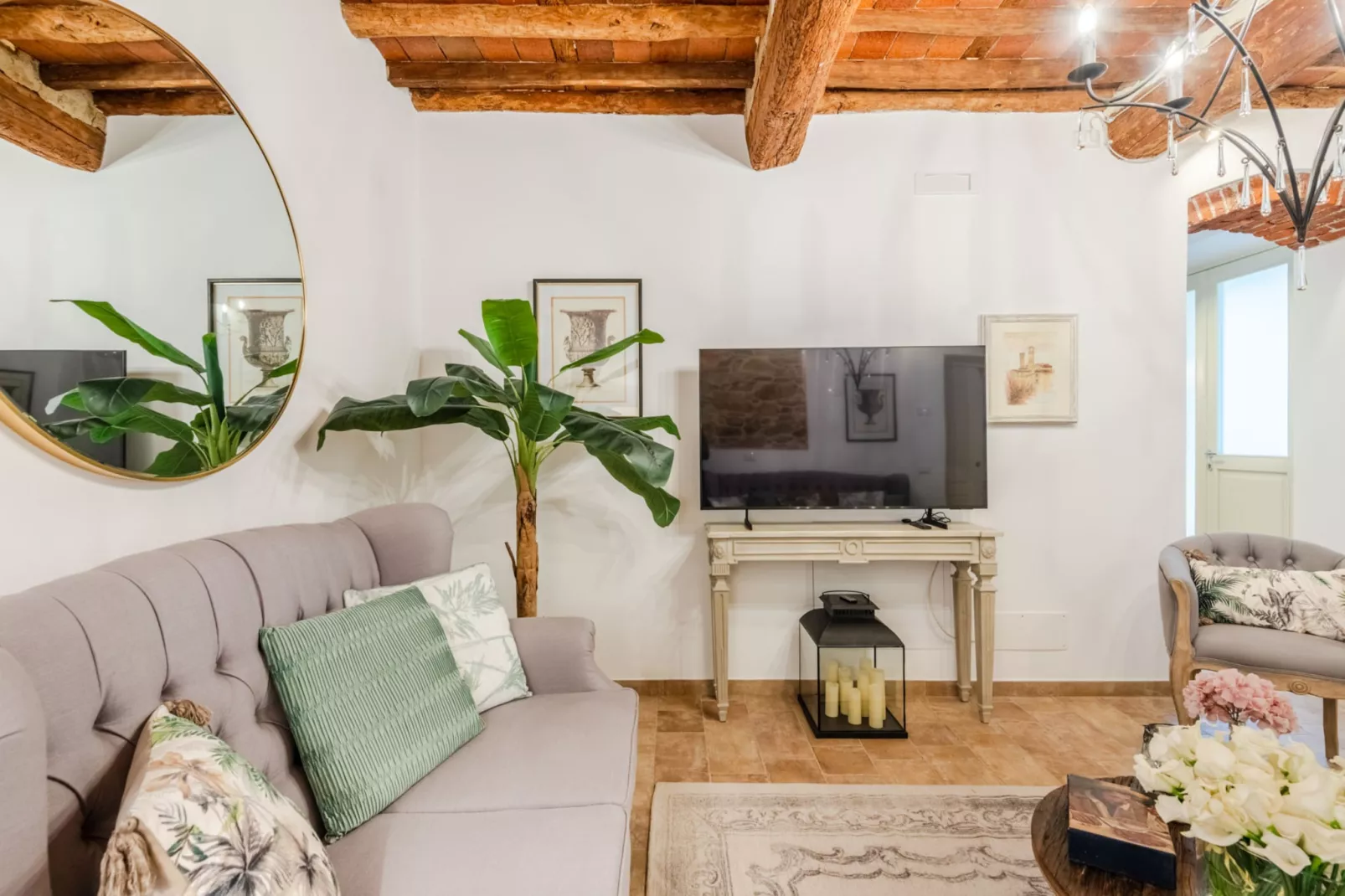 Molino Giusti Farmhouse - Woonkamer