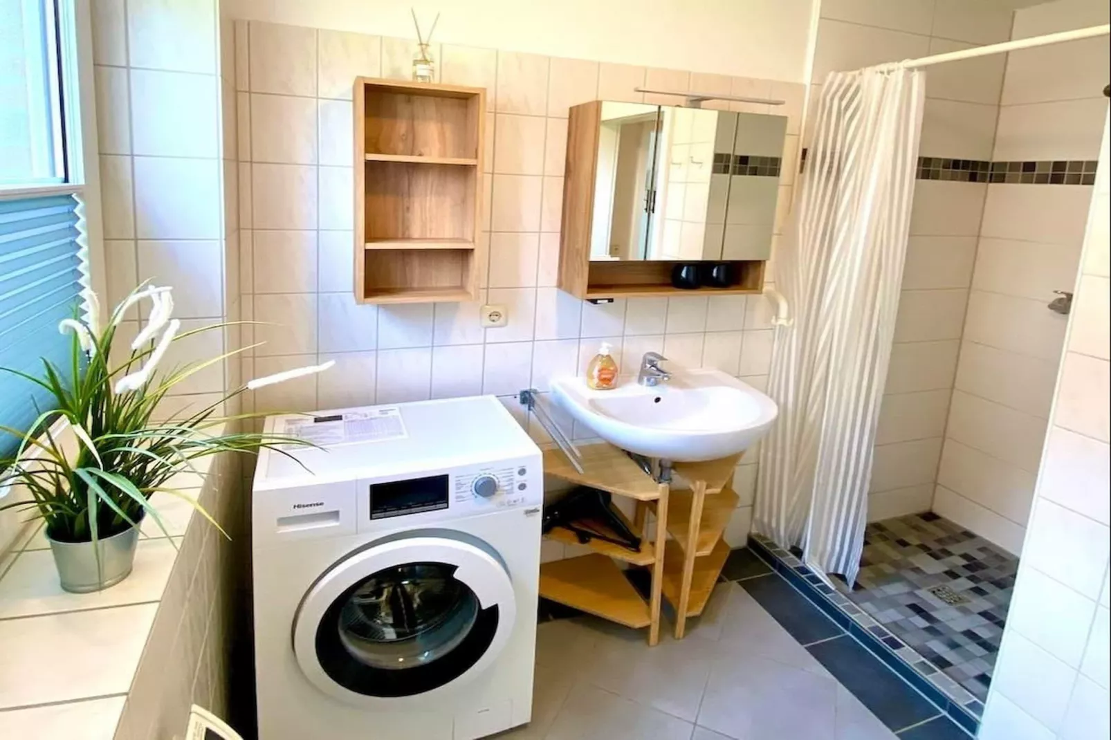 Ferienwohnung Kieferneck - Badkamer