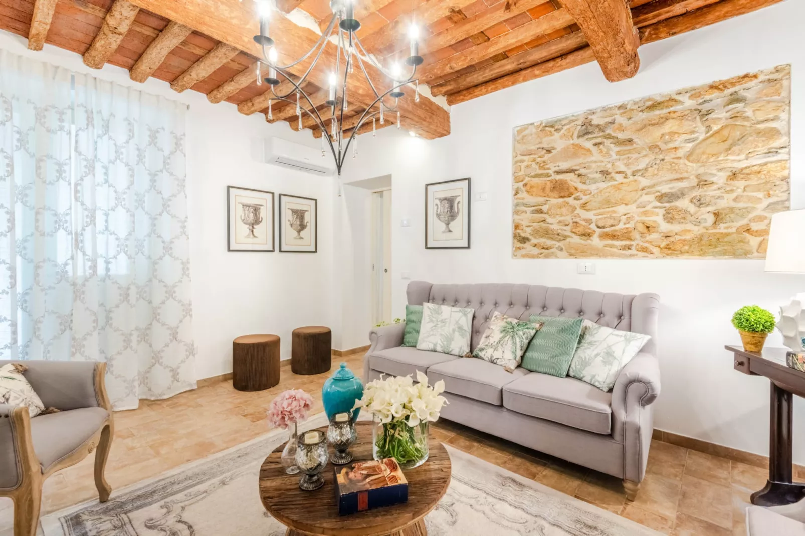 Molino Giusti Farmhouse - Woonkamer