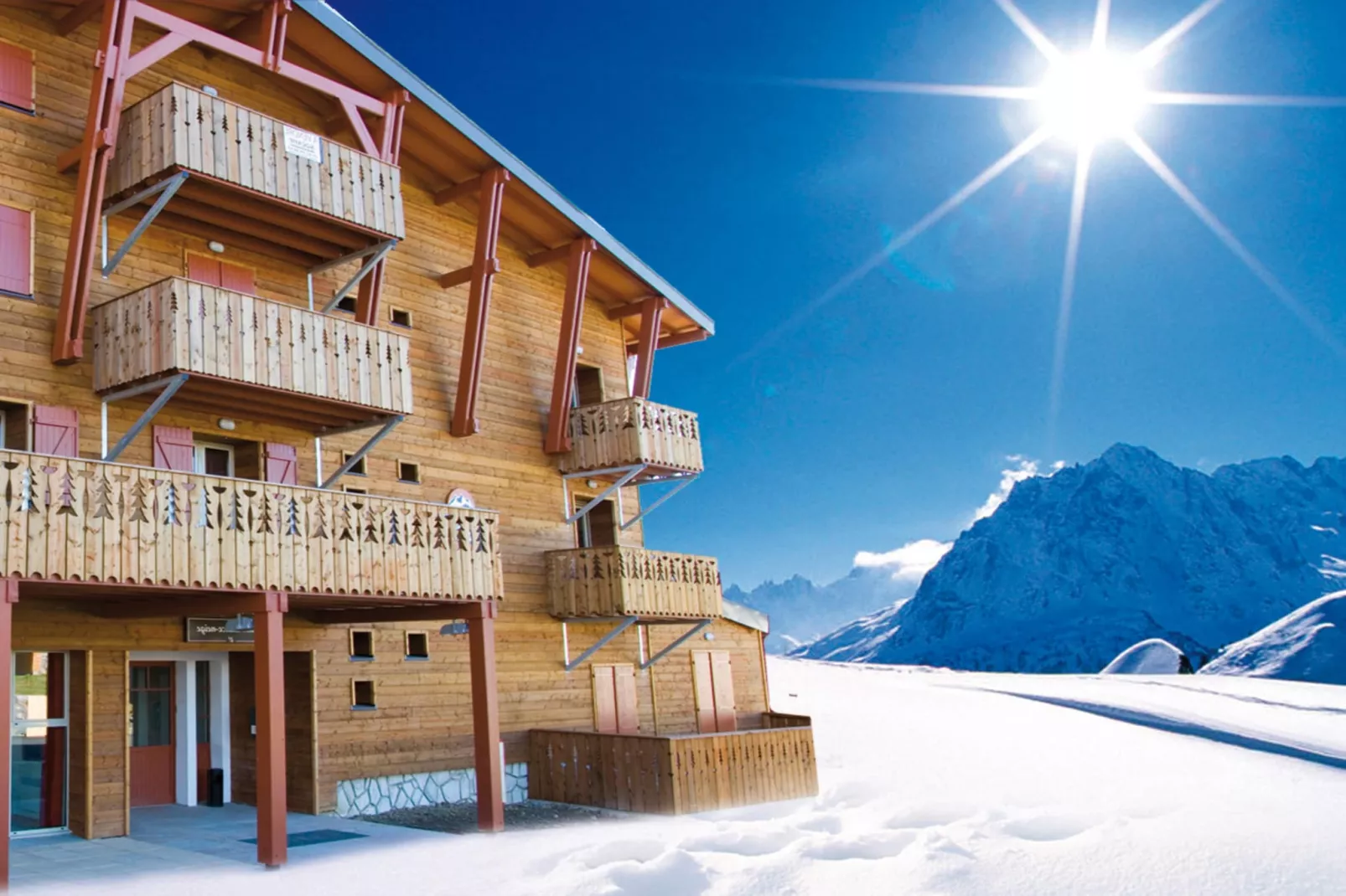 Les Chalets de l'Adet One alcove bedroom for six OTA - Exterieur winter