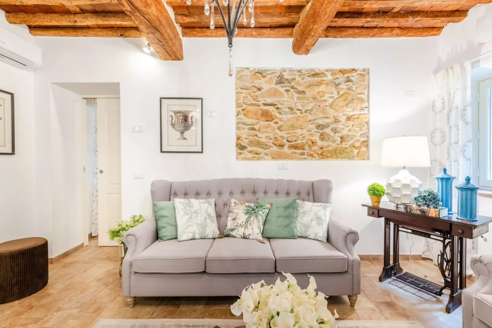 Molino Giusti Farmhouse - Woonkamer