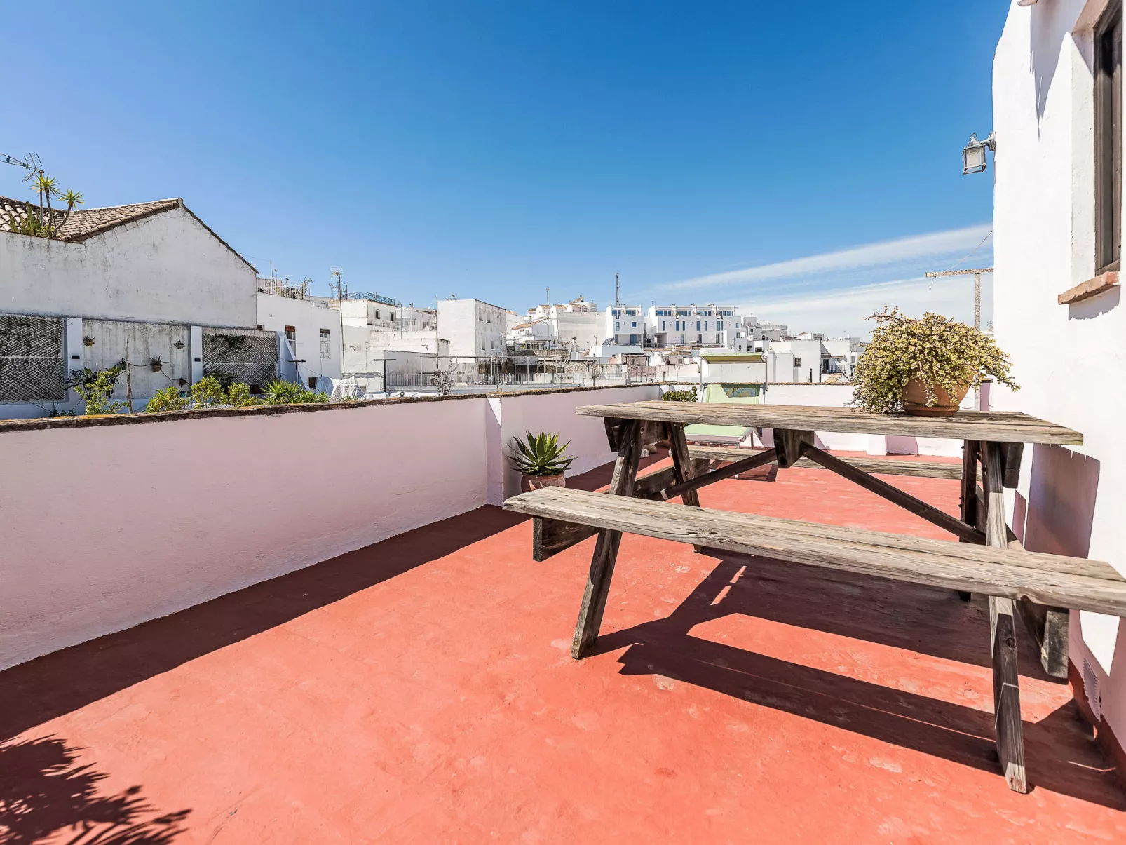 Wohnung mit großer Dachterrasse in Vejer - Buiten