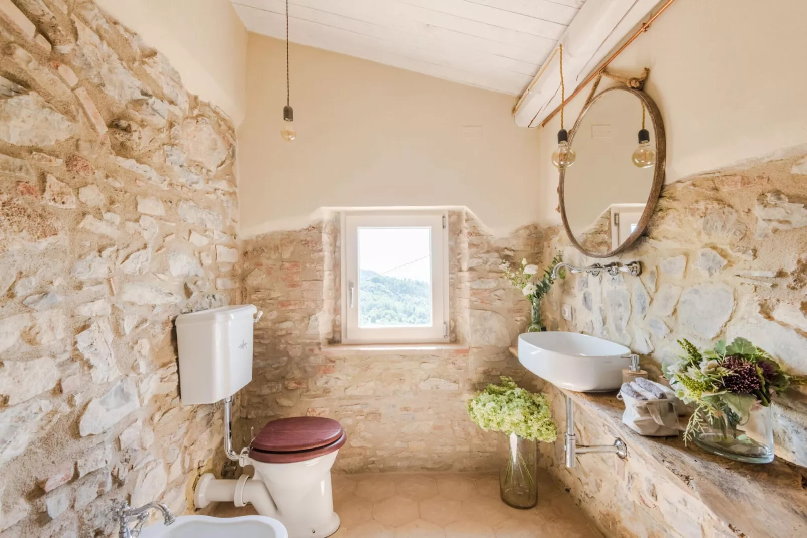 Le Due Terre Farmhouse - Badkamer