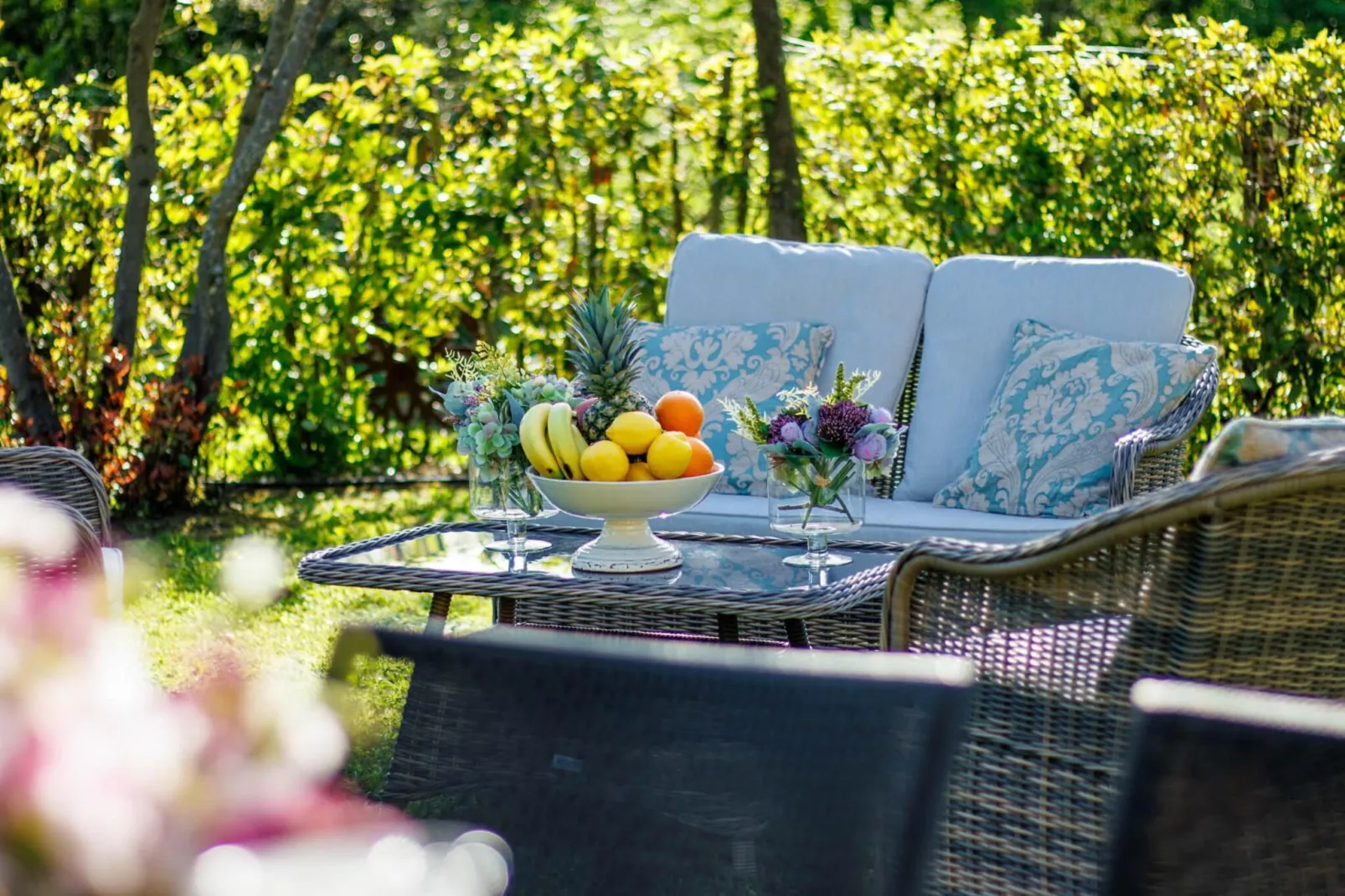 Pietro Farmhouse Apartment in Wine Resort in Lucca - Terrasbalkon