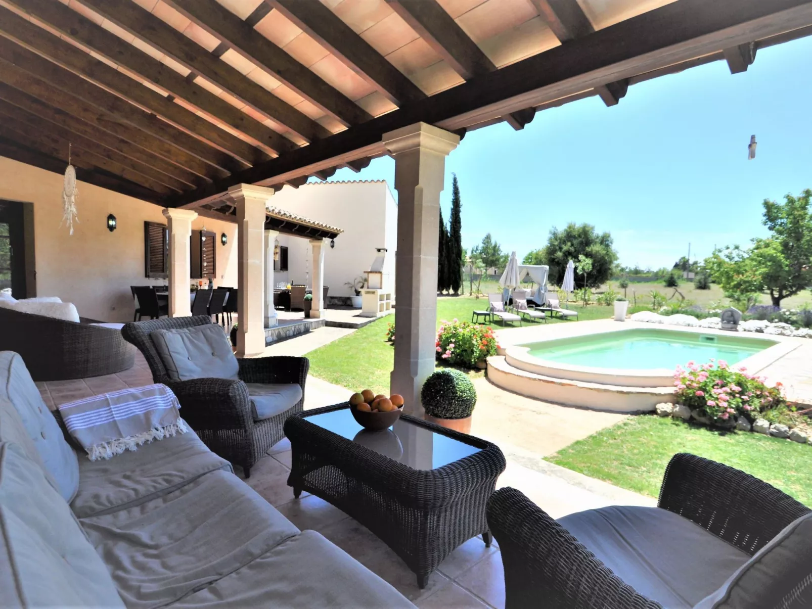 Villa SON RUBI en Selva (Serra de Tramuntana) con barbacoa y piscina privada- V - Buiten