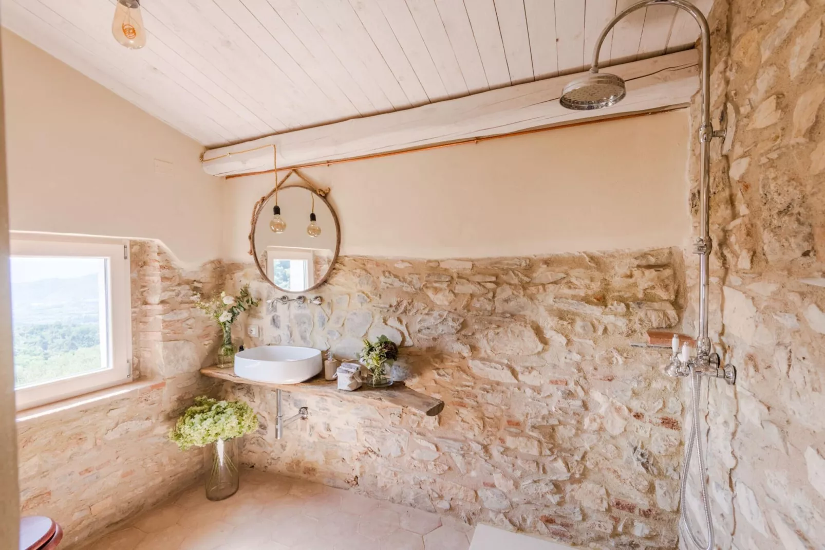 Le Due Terre Farmhouse - Badkamer
