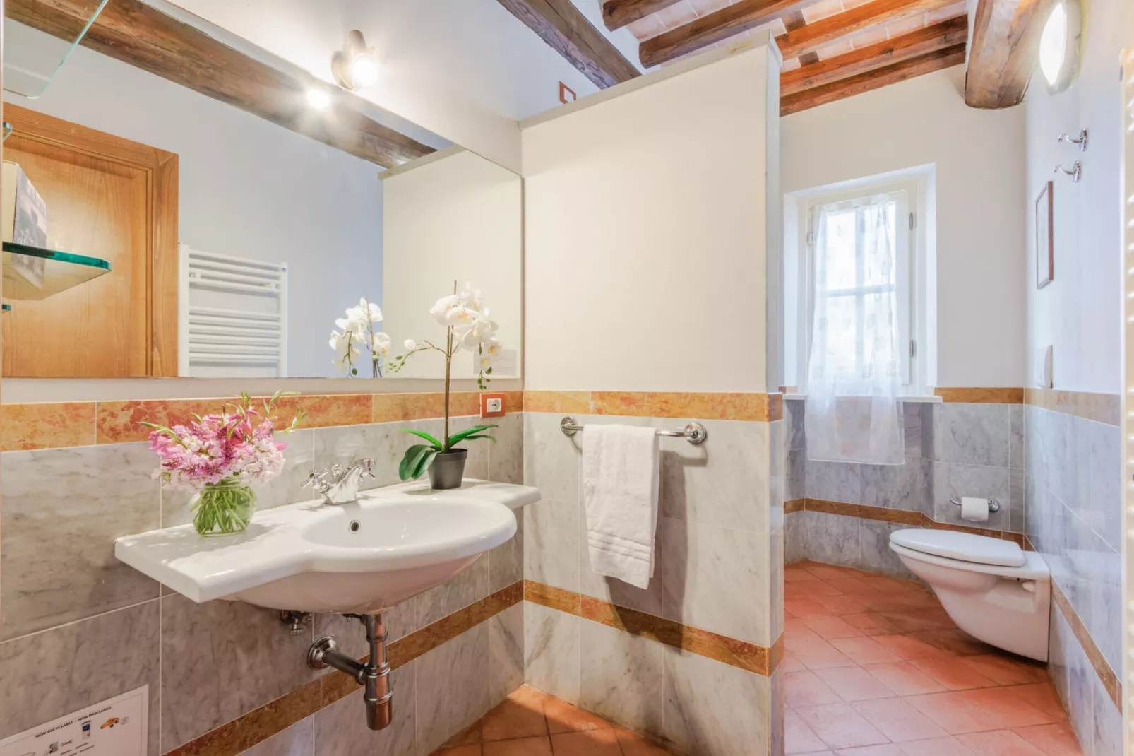 Jacopo Farmhouse Apartment in Wine Resort in Lucca - Badkamer