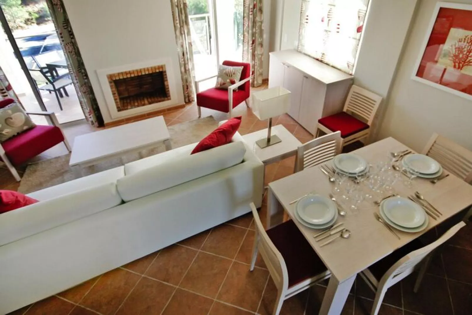 Holiday homes Castro Marim Golfe - Castro Marim // VHT2-Village House T2-Woonkamer