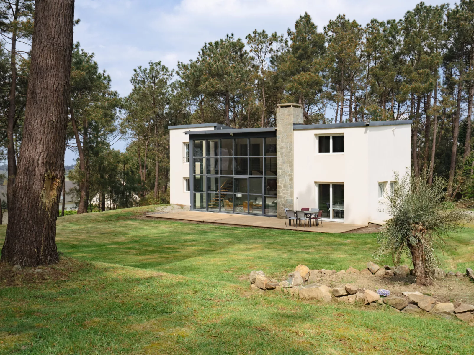 Maison du bois du Kador-Buiten