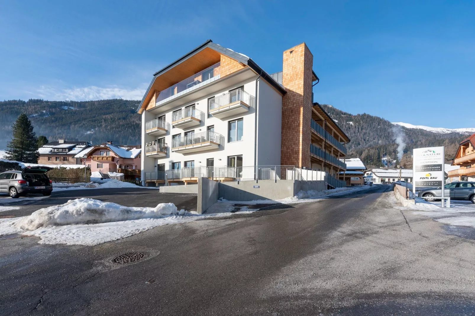 Aantrekkelijk appartement in Mauterndorf met wellnessruimte-Exterieur winter